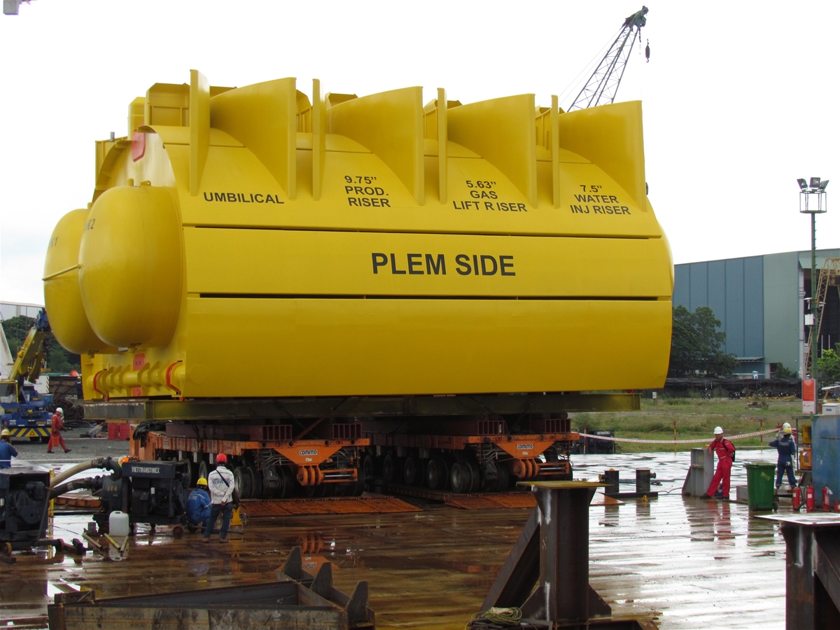 Cung cấp nhân lực, phương tiện, thiết bị và dịch vụ cầu cảng phục vụ bốc xếp, chằng buộc và vận chuyển Cụm Mid Water Arch và Lifting Gear kèm theo - Tổng trọng lượng 508T