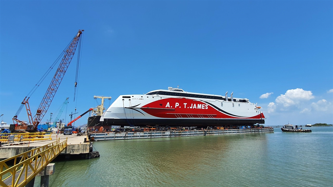 Providing full-package services for launching a two-hull high-speed ferry with length over all of 94 meters - width 26 m